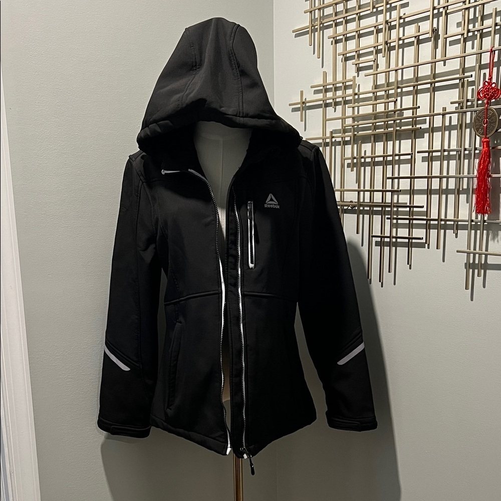 Reebok Women's Black Ski Jacket with Hood - Picture 4 of 5